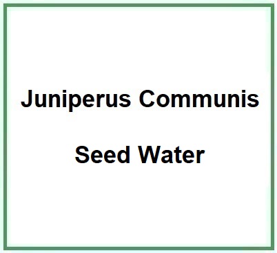 Juniperus Communis Seed Water