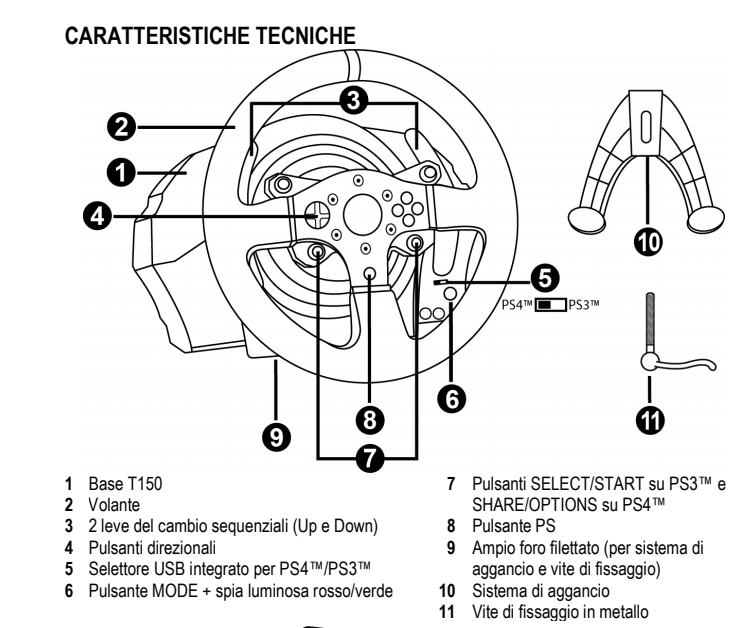 Thrustmaster T150 - Pro - Ferrari PC PS4 PS3