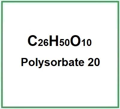 Polysorbate 20 structural formula.