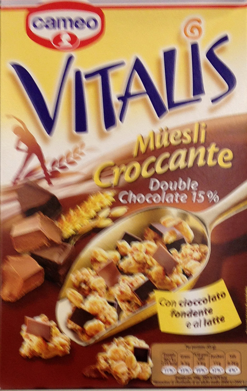 Cameo Vitalis Double Chocolate crispy muesli chocolate 300g