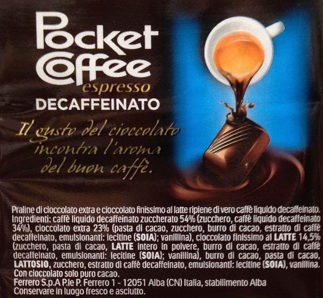 Chocolate Ferrero Pocket Coffee espresso 125 g