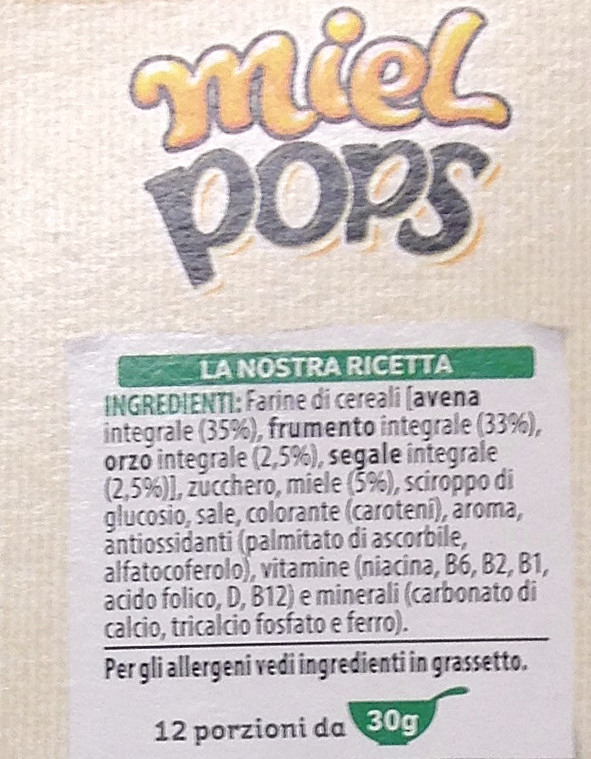 Kellogg's - miel pops anellini 375 g