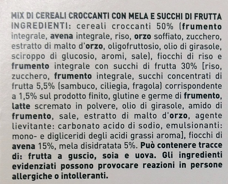 GranCereale - Mix di Cereali mela e succhi di frutta 300g