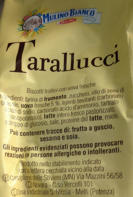 Med det samme positur Lyrical Mulino Bianco - Tarallucci - 350 g